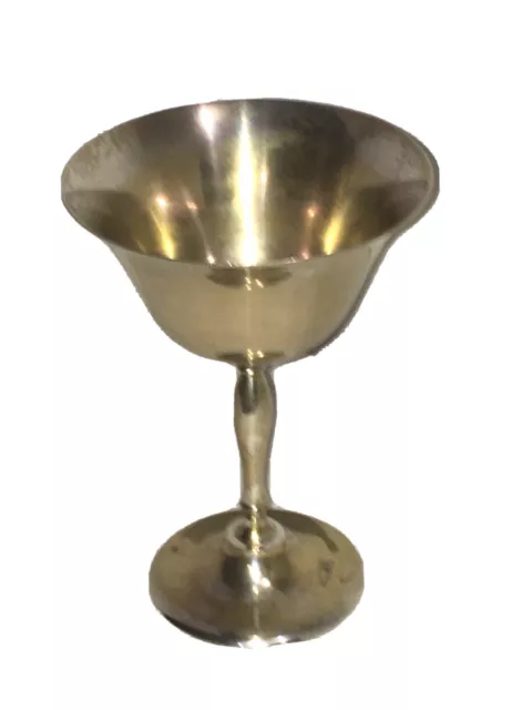 Vntg. Leonard EPNS Silver plated Goblet Made In India