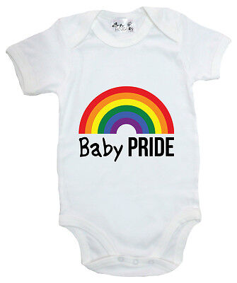 Bambino Lgbt Body " Pride " Tutina per Neonato Sostegno Gay Arcobaleno