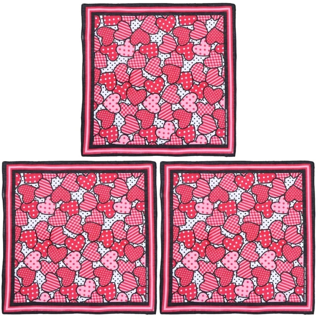 3 piezas Moda Punto y Corazón Patrón Mascota Collar Triángulo Perro Animal de Mano