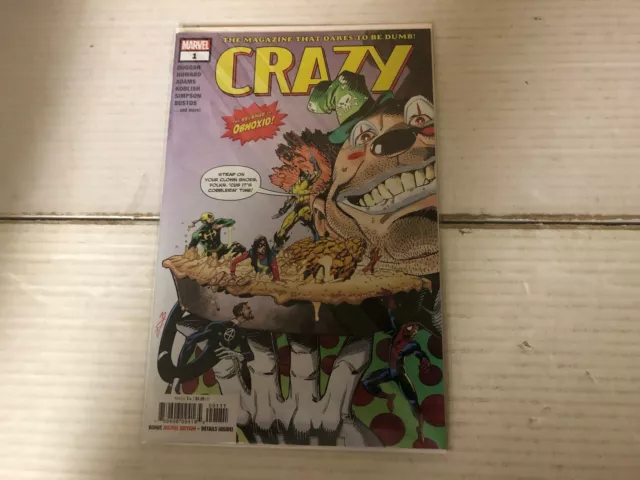 CRAZY (2019 Marvel) #1 Neuf 1er tirage 1 coup Deadpool immortel Hulk Wolverine Thor