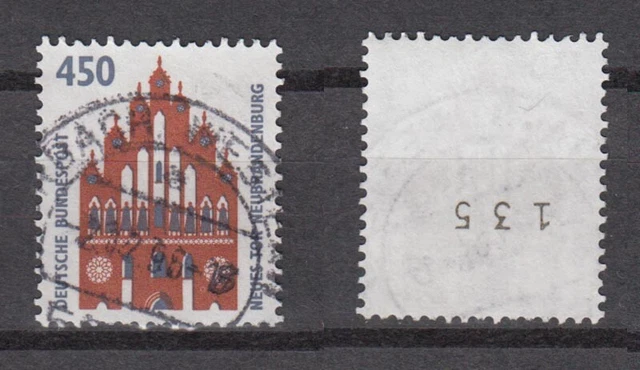 Bund 1623 RM mit ungerader Nummer SWK 450 Pf gestempelt /6