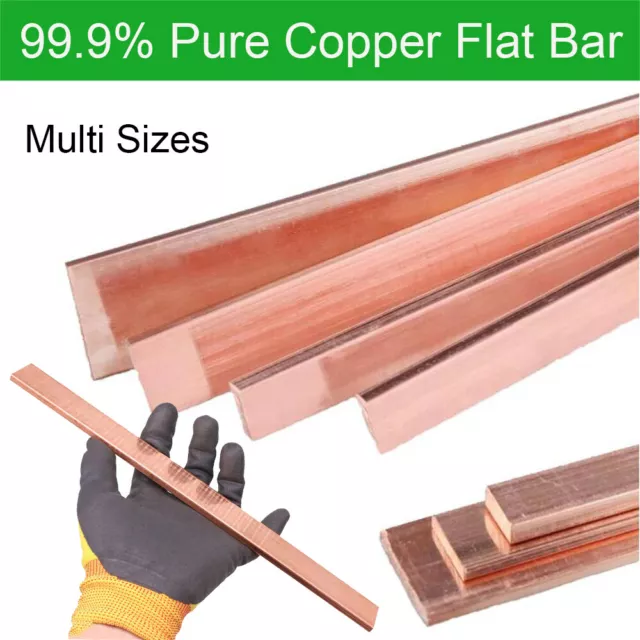 Copper Flat Bar Pure Cu Electrical Copper Bus Bar Strip Metal Sheet 100mm/250mm