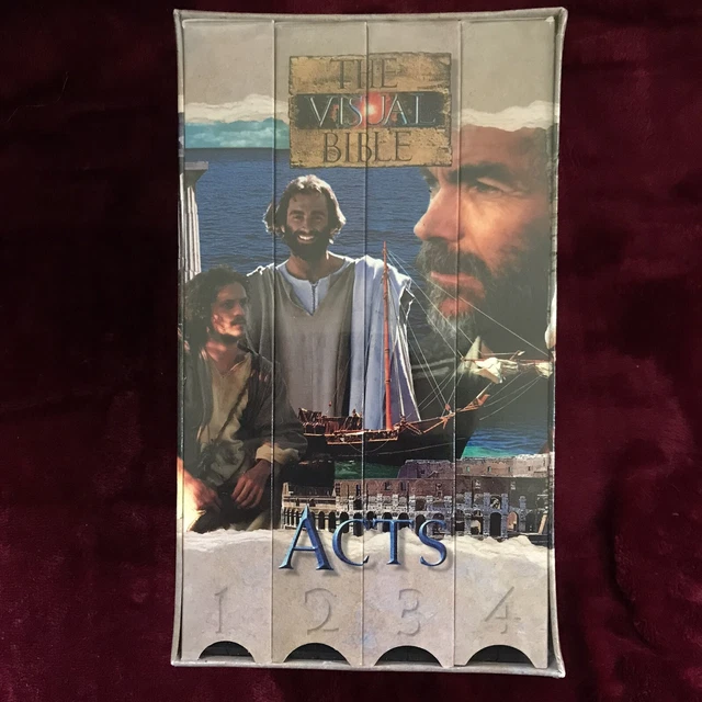Scripture Visual THE VISUAL BIBLE VHS set of 4 ACTS Word for Word w/ Actual Scriptures ...