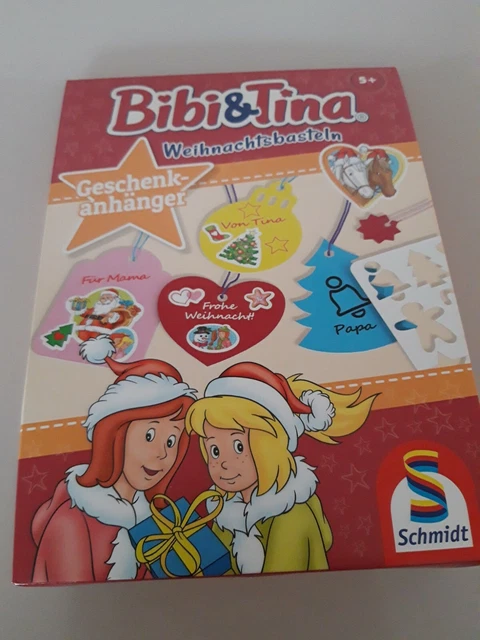 Schmidt Spiele 46124 Bibi&Tina, Bastelset Weihnachtsbasteln Geschenkanhänger