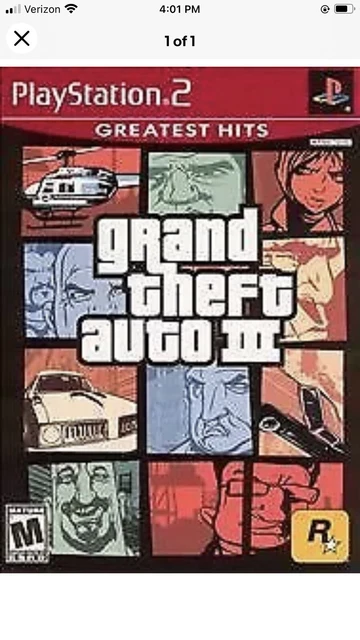 GTA III COUVERTURE ALTERNATIVE - SONY PS2 - PAL FR - COMPLET TBE