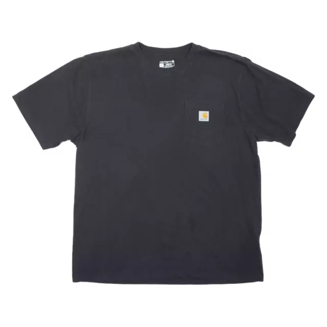 T-shirt CARHARTT Loose Fit nera manica corta da uomo L