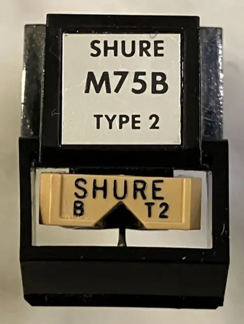 Shure M75B Type 2 Cartridge & Genuine Shure N75B Type 2 Stylus With Needle Guard