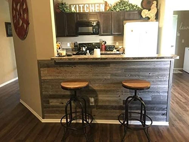 Peel & Stick Rustic Reclaimed Barn Wood Paneling, Real Wood, Rustic(1Sqr ft).... 3