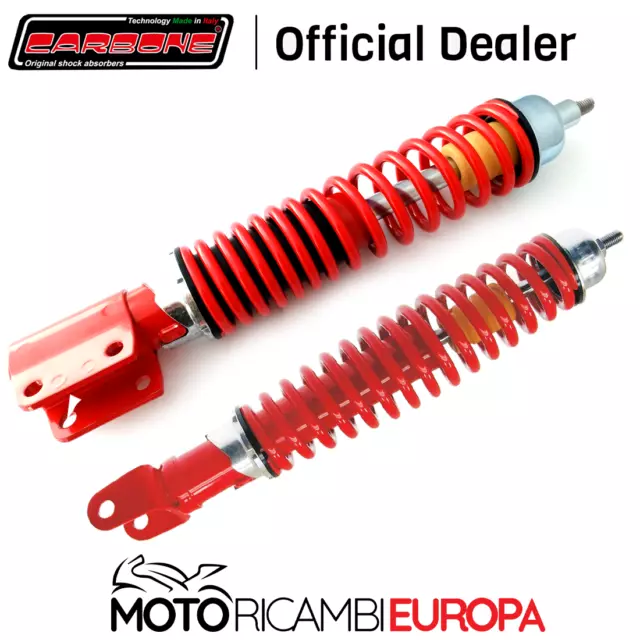 Kit Ammortizzatori Carbone Anteriore Posteriore Rosso Vespa Px Pe Arcobaleno