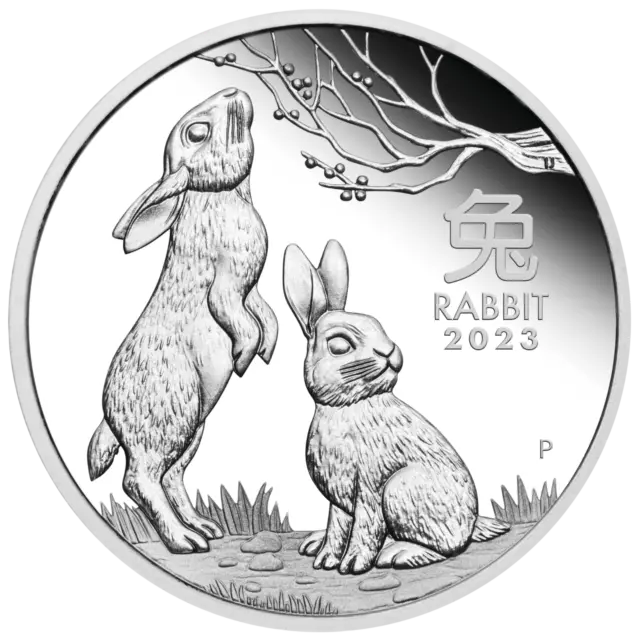 2023 Australia PROOF Lunar Year of the Rabbit 1oz Silver $1 Coin Series 3