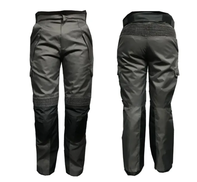 Pantaloni calzoni da per moto impermeabili con protezioni CE taglia XS 42 44