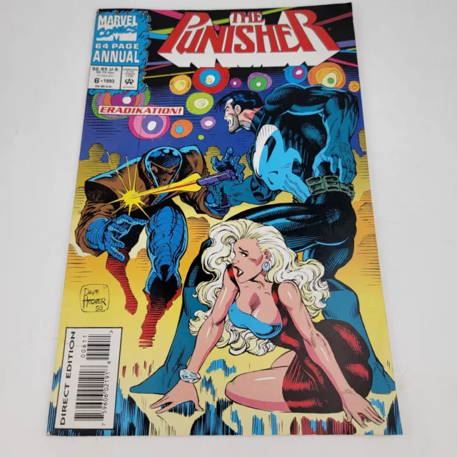 THE PUNISHER ANNUAL #6 ERADIKATION w/ Trading Card 1993 Marvel Comics 9.4 NM