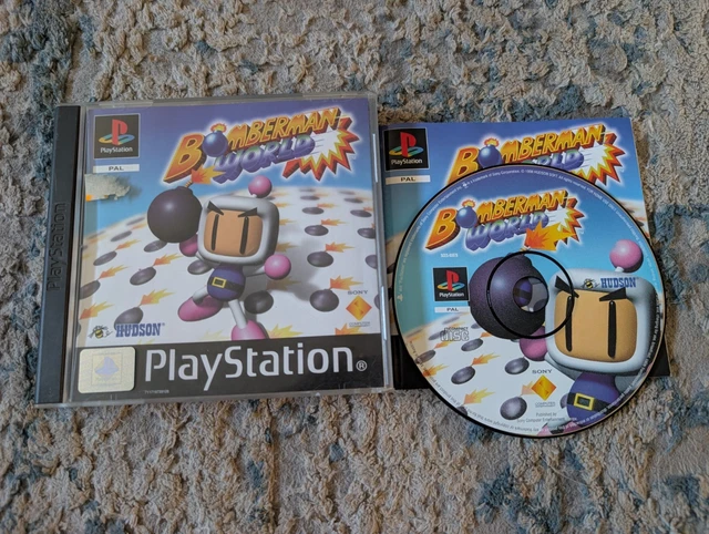 BOMBERMAN WORLD PS1 (COMPLETE) Black Label Sony PlayStation
