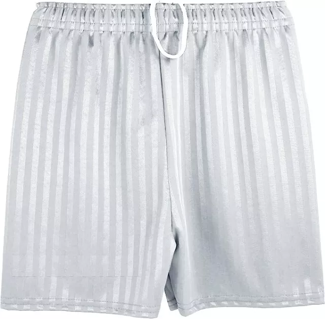 Mens White Football PE Shorts. 36W - 38W For Gym, Sports and Football Games.