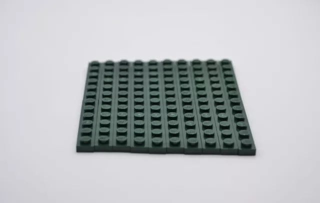 LEGO 20 X Placa Base de Construcción Verde Oscuro Dark Básico 1x6 3666