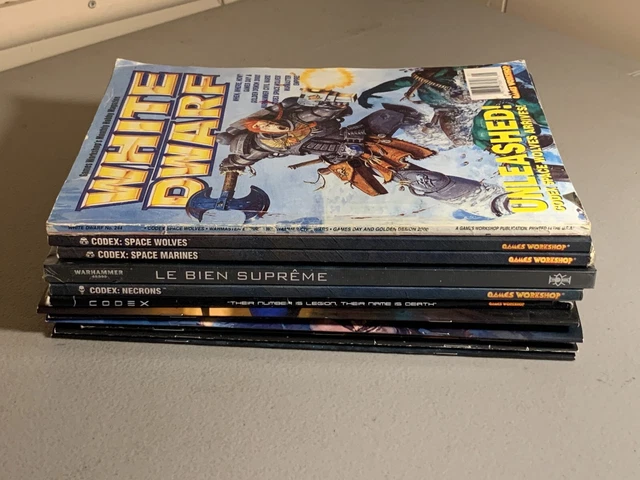 Lot 1935 Large Book Codex Lot Armies Space Wolves Marines Necrons Warhammer 40K Lot 1935 Large Book Codex Lot Armies Space Wolves Marines Necrons Warhammer 40K