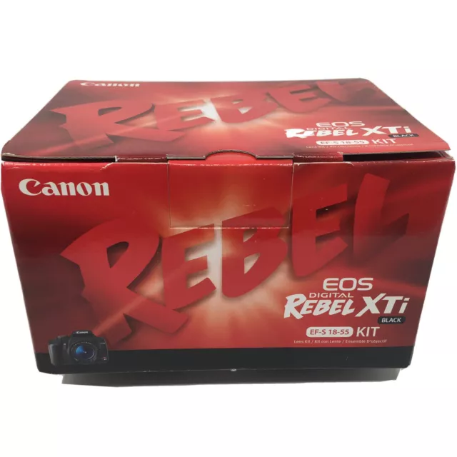 CANON EOS REBEL XTi EF-S 18-55 KIT *EMPTY BOX ONLY* EXCELLENT CONDITION FREE SH!