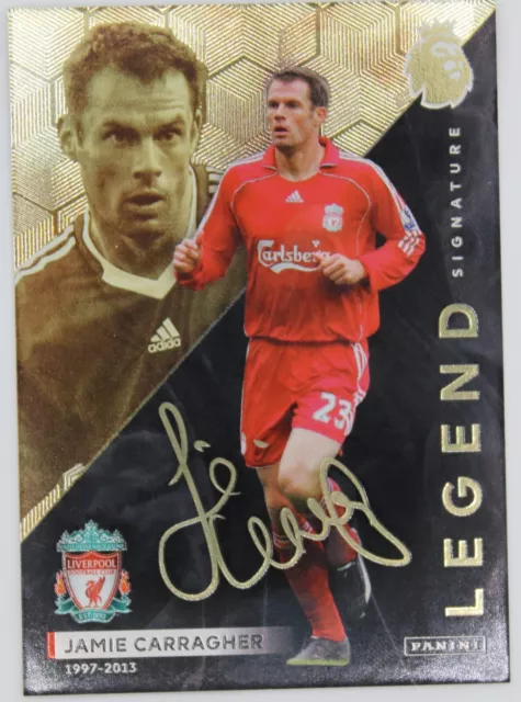 Panini Adrenalyn XL 2024 signed  LIVERPOOL legend signature Jamie Carragher