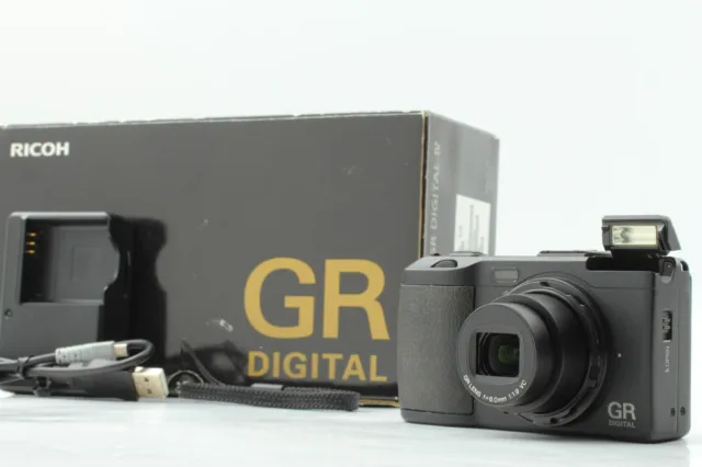 SH 263 [ NEAR MINT+ in Box ] RICOH GR DIGITAL IV 10.4 MP Black Camera JAPAN