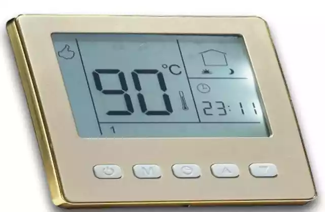 Digital Thermostat Raumthermostat gold programmierbar Wochenprogramm #z840