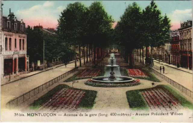 CPA Montlucon Avenue de la Gare (1155876)