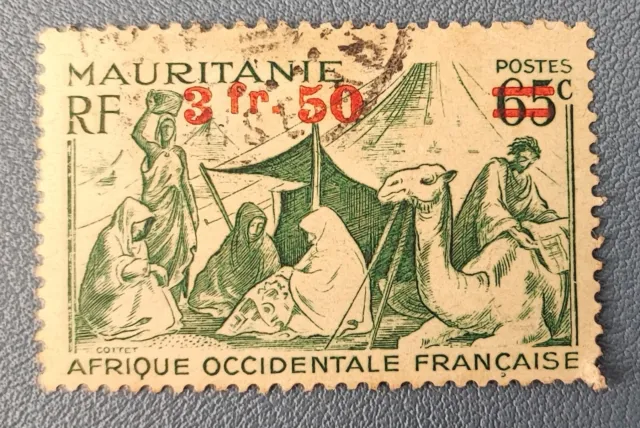 Timbre Repulbique Islamique De Mauritanie 1944 Cottet Ex-Colonies