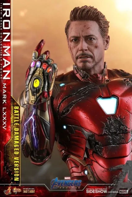 Hot Toys Avengers Endgame Iron Man Mark LXXXV Battle Damaged Version Diecast