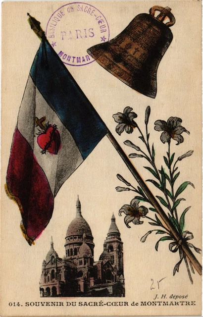 CPA Souvenir du Sacré Coeur de Montmartre L1058