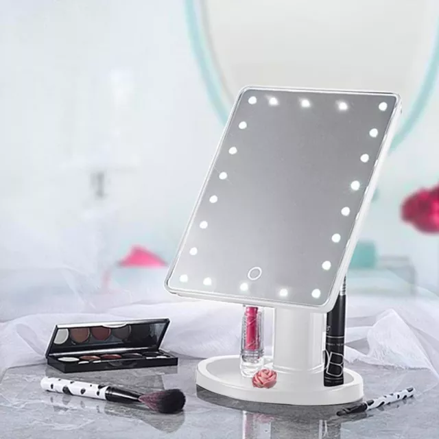 Specchio Cosmetico per Trucco Specchietto Makeup con 22 led per la massima resa