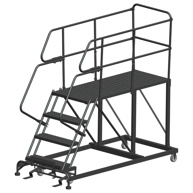 Ballymore Rolling Work Platform Overall Height 76 in Steps 4 Cap 800 lb