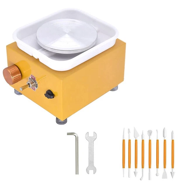 Rueda de cerámica eléctrica con piscina desmontable, herramientas manuales hágalo usted mismo, p7X4
