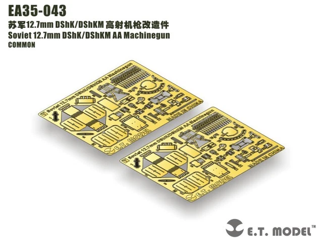 ET MODELL 1/35 EA35-043 sowjetisch 12,7 mm DShK/DShKM AA ...