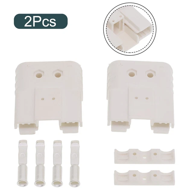 2PCS FOR ANDERSON Plug CABLE TERMINAL-BATTERY-POWER-CONNECTOR 80 AMP 600V NEW