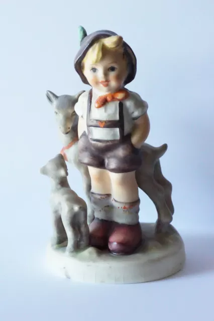 MJ Hummel Porcelain Figurine 1948 Little Goat Herder #200/0 TMK4 4.75" Tall