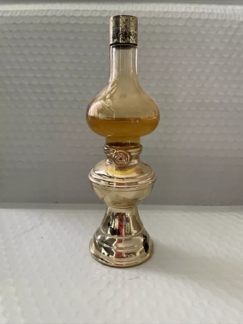 Vintage AVON Oil Library Lamp Perfume Glass Bottle Empty