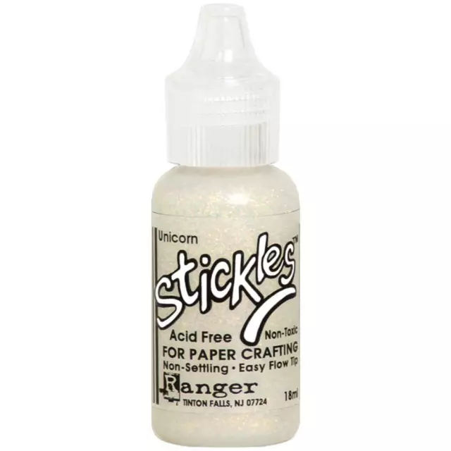 Ranger STICKLES Glitter Glue Acid Free .5 fl oz squeeze bottle -You Choose  Color