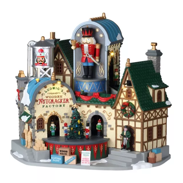 Lemax - Ludwig’s Wooden Nutcracker Factory - Nussknacker Fabrik Animation 95463