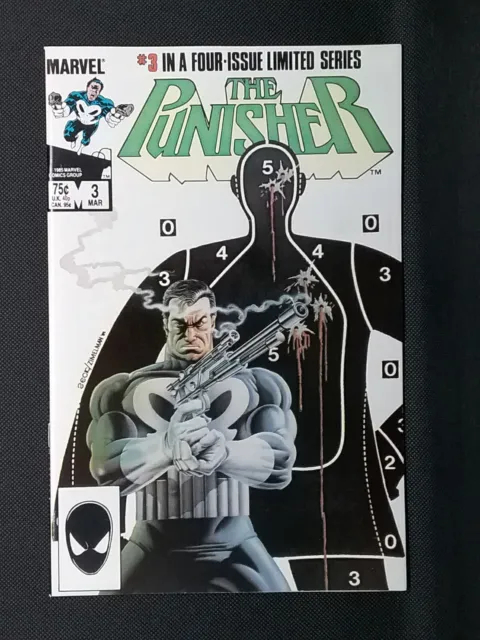 THE PUNISHER #3 Limited Series Marvel 1985 Mike Zeck Cover Clean Copy NM-9.2