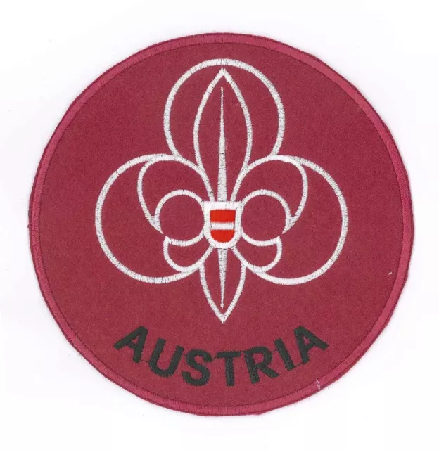 AUSTRIA BOY SCOUTS & GIRL GUIDES (GG) Association Official Emblem Backpatch