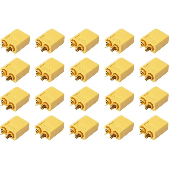 Reely 1399717 Fiche mâle pour batterie XT60 doré(e) 20 pc(s)