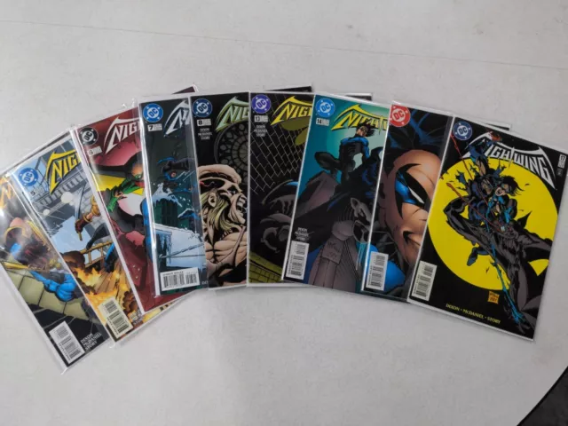 Nightwing Lot of 9  #2,3,4,5,6,7,8,13,14,15,17 DC Comics (1997) NM- 1st Print