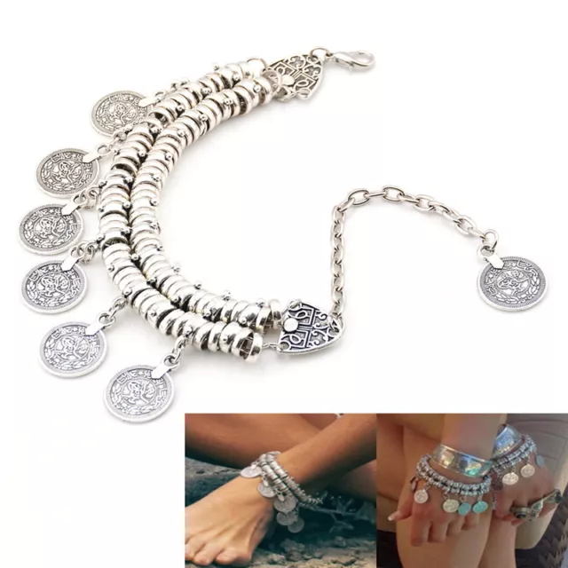 Bohemian Gypsy Beach Bracelet Anklet Barefoot Sandal Beach Ankle Foot JewelrS_xi