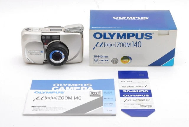 [ NEAR MINT in BOX ] Olympus μ mju Zoom 140 Film Camera 35mm From JAPAN