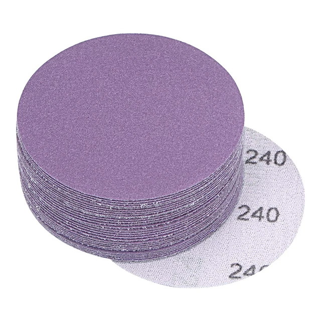 50PCS 150mm Wet and Dry Sanding Discs 500 600 MIX GRIT Hook Loop Sandpaper Pad