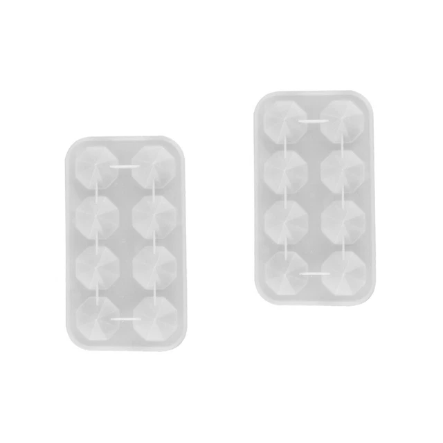 Set 2 Weiß Kieselgel Diamantform Diamantformen Silikon Für Harzguss