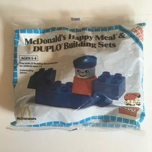 1984 New Sealed LEGO McDonald's 1919 Duplo Boat - U3 Happy Meal Toy