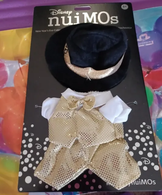 DISNEY - NUIMOS New Years Eve 2022 Gold Suit Hat Bowtie Outfit NEW $16. ...