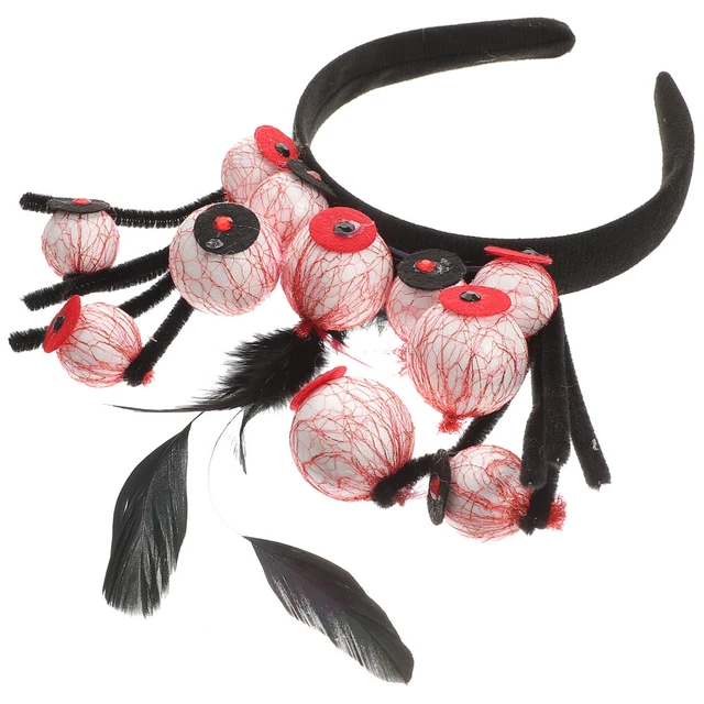 Fascia Halloween Prom Fascia Prom Accessori Palla Occhiale Testa Bopper Nero