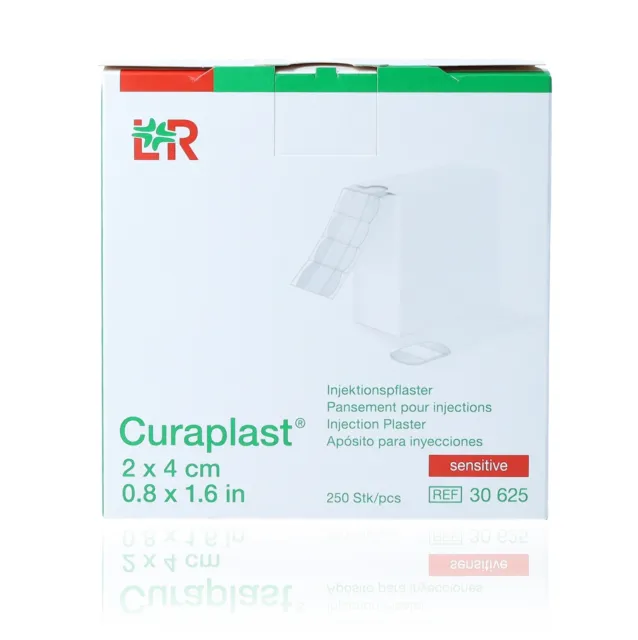 Curaplast sensitive Injektionspflaster 2x4cm Spenderkarton mit 250 Stk