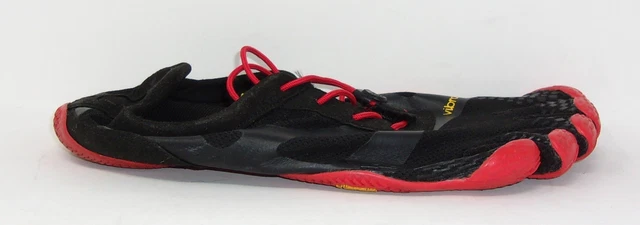 Vibram Men's Five Fingers, KSO EVO Shoes, Black/Red, 44 EU/10.5-11 US - USED